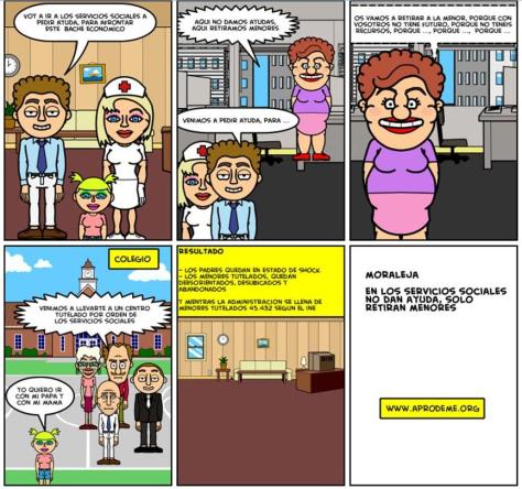 No es una tira cómica, es la experiencia de muchas familias...